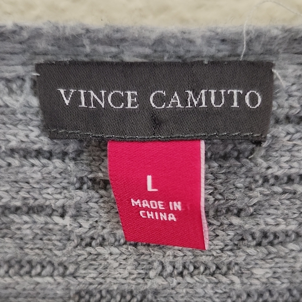 Vince Camuto Gray Crew Neck Sweater - Picture 2 of 6